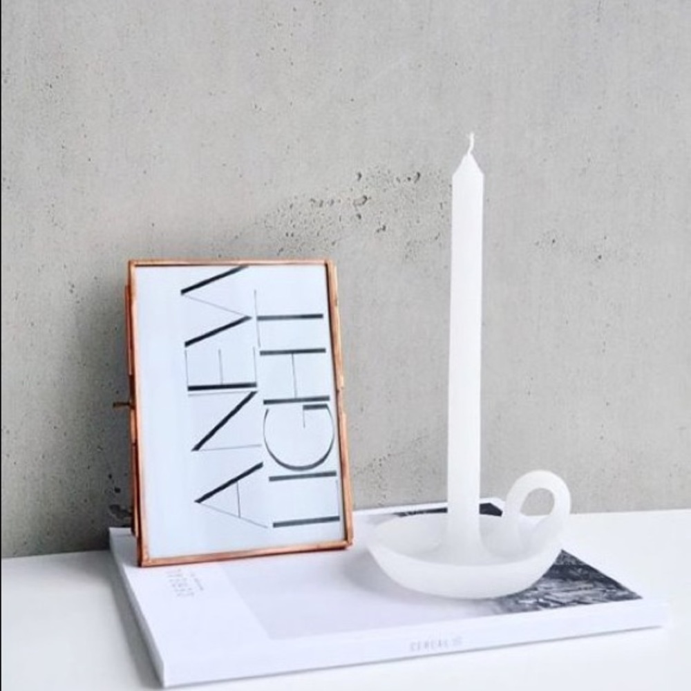 🕯 Handmade Tallow Candle - White